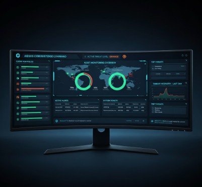 Secure IT monitoring dashboard